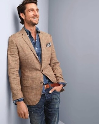 How to Wear a Tan Blazer (192 looks) | Men's Fashion