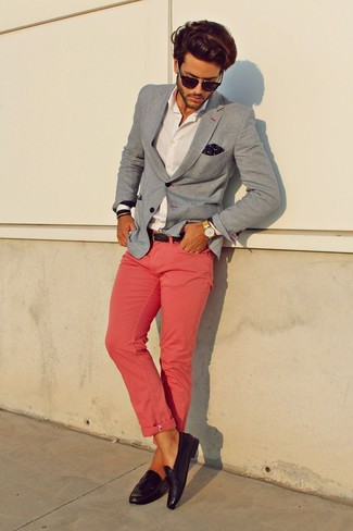 Brand Slim Chinos In Pale Pink