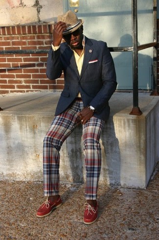 Pink Check Trousers