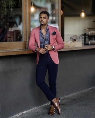 Super Skinny Prom Suit Jacket In Pink