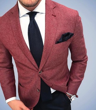 Red Blazer With Black Pant And White Shirt  Blazer Outfit Ideas Men  by  Look Stylish  YouTube