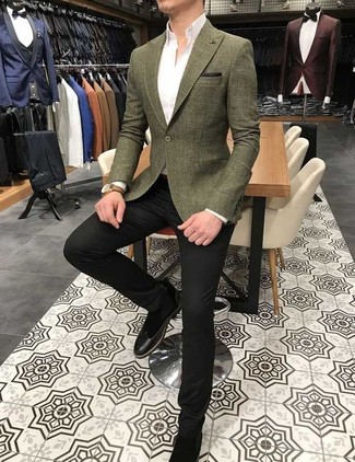 Fitted Single Breasted Button Blazer