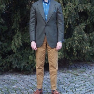 Body Slim Fit Charcoal Wool Suit Jacket