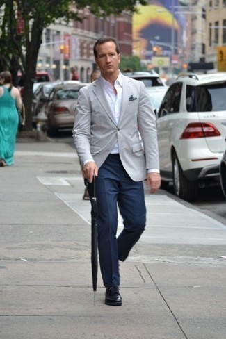 Wedding Skinny Suit Pants In Navy And White Windowpane Check