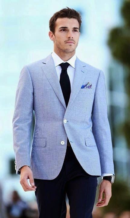 How to Wear a Light Blue Blazer (71 looks) | Men's Fashion