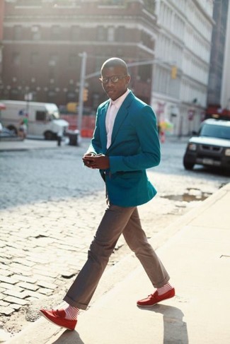 How to Wear a Teal Blazer (100 looks) | Men's Fashion