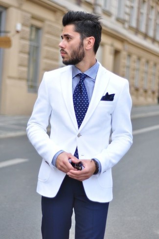 How to Wear a White Blazer (69 looks) | Men's Fashion