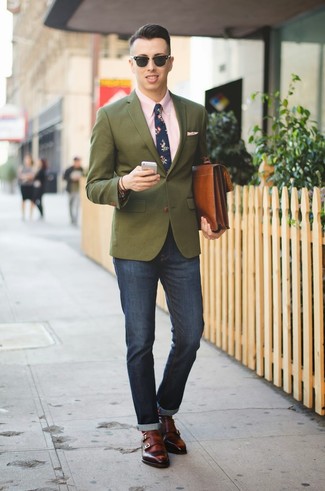 Dark Green Blazer | Men's Fashion