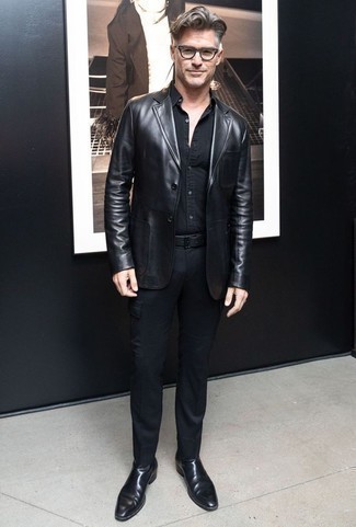 Alexandre Mattiussi Black Leather Heavy Sole Chelsea Boots