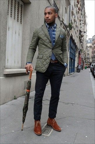 How to Wear an Olive Blazer (101 looks) | Men's Fashion