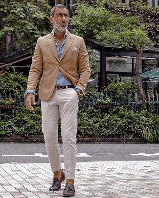 Tan Blazer with White Chinos Outfits (93 ideas & outfits) | Lookastic