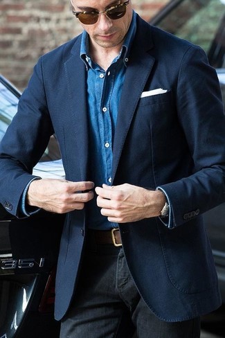 Slim Fit Tailored Chambray Shirt