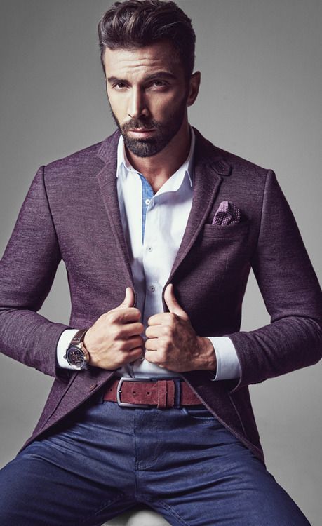 How to Wear a Purple Blazer (23 looks) | Men's Fashion