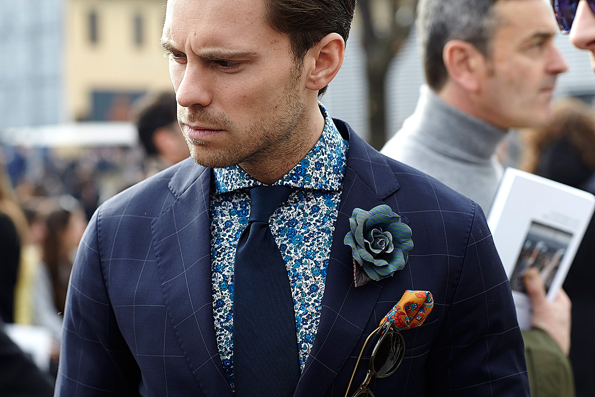 floral suit shirt