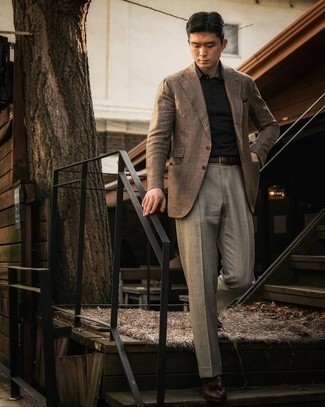 Polo Outfits For Men: A polo and grey dress pants are absolute wardrobe heroes if you're crafting a polished wardrobe that matches up to the highest menswear standards. Hesitant about how to finish off your getup? Round off with a pair of dark brown leather tassel loafers to smarten it up.