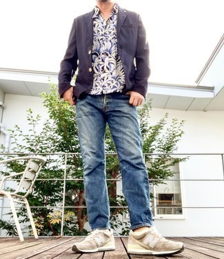 Blue Blazer with Blue Pants Relaxed Outfits For Men 3 ideas  outfits   Lookastic