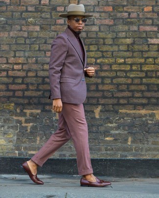 Pink Dress Pants with Brown Dress Shoes Outfits For Men (7 ideas & outfits)  | Lookastic