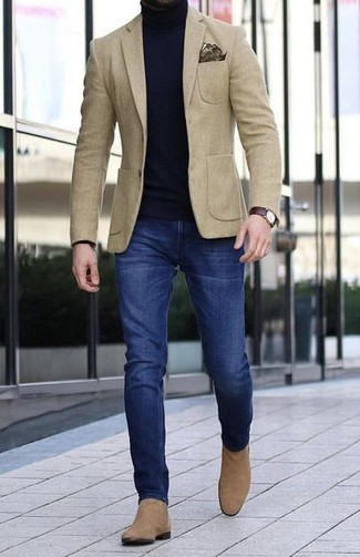 Maldon Slim Fit Cotton Linen Sport Coat By Boss