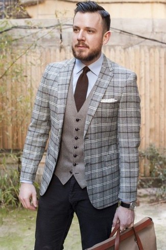 Ludlow Suit Jacket In Italian Glen Plaid Wool