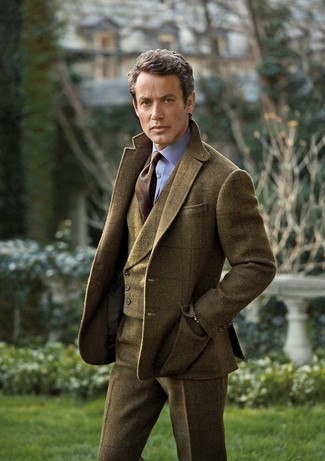 New Olive Plaid 2 Button Wool Sport Coat Jacket