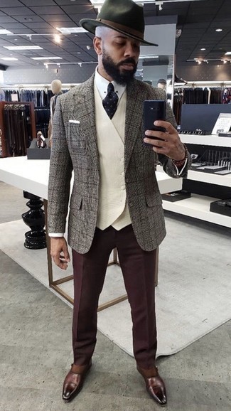 Charlie Casely Hayford X Skinny Fit Check Suit Jacket
