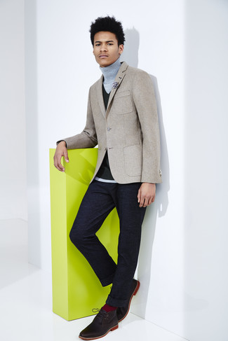 Solid Stretch Wool Trousers