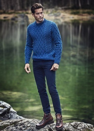 Blue 4 Bar Sweater