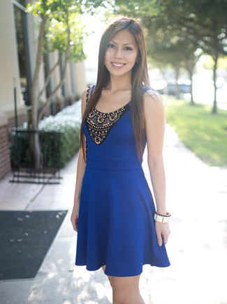 Skater Dress Outfits: Reach for a skater dress to feel confident and look stylish.