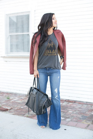 Charcoal Tank Fall Outfits For Women: 