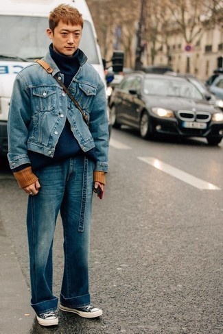 Blue Jeans Outfits For Men: 