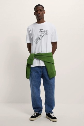 Mint Sweatshirt Outfits For Men: 