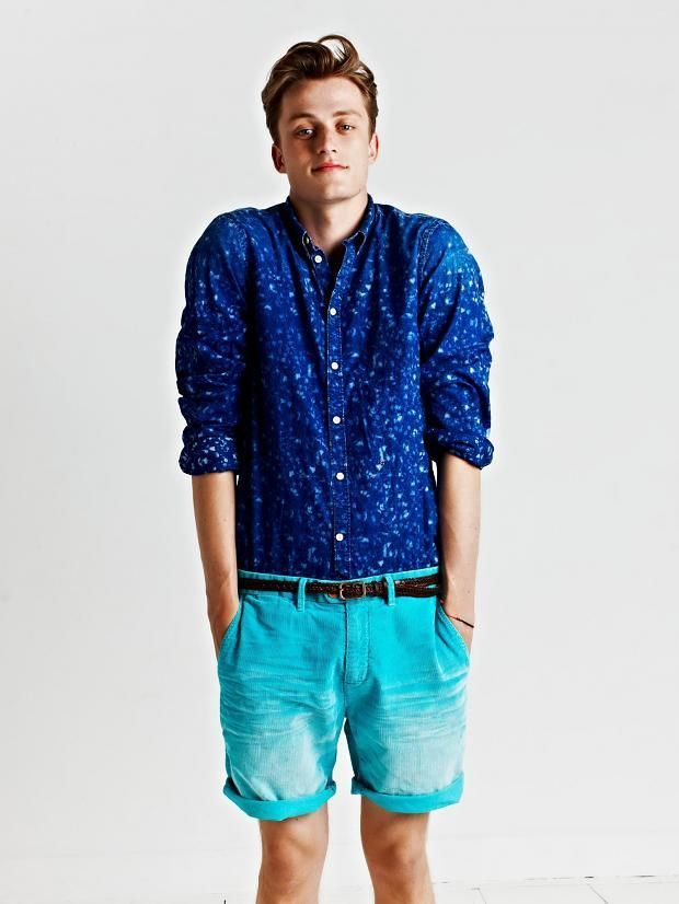 How to Wear Aquamarine Shorts (60 looks) | Men's Fashion