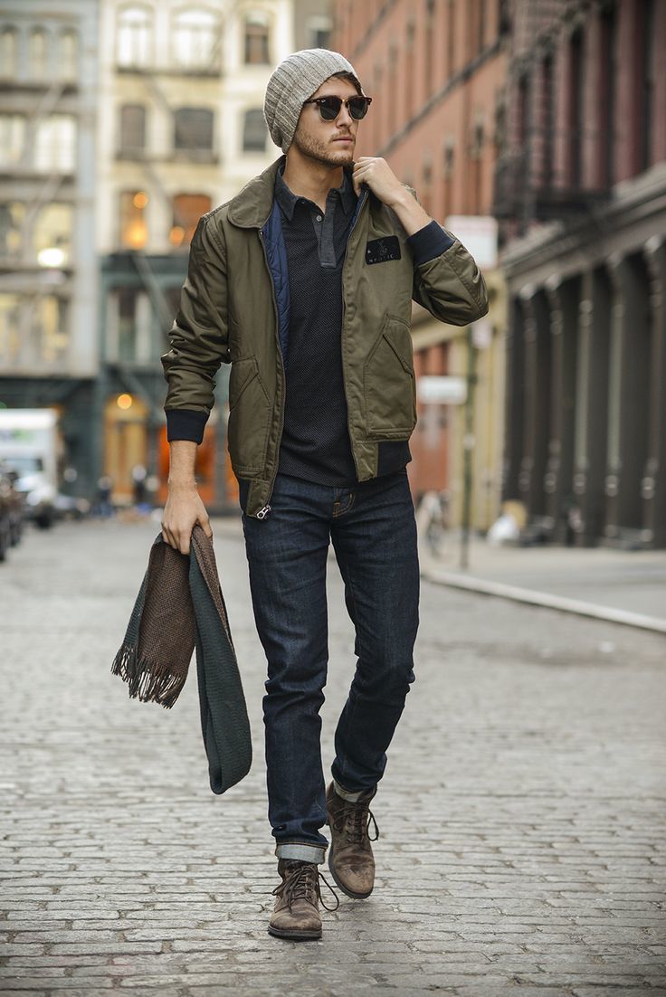How to Wear an Olive Bomber Jacket (50 looks) | Men's Fashion