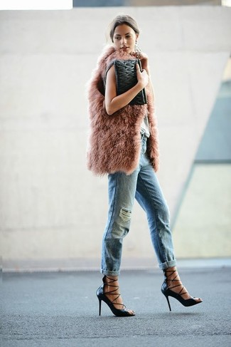 Pink Vest Outfits For Women: 