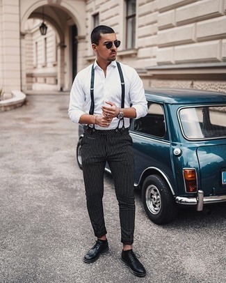 Navy Suspenders Outfits: 