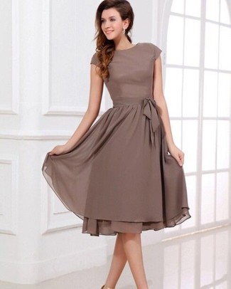 Sleeveless A Line Mini Dress