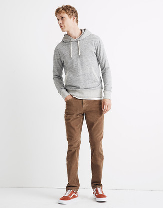 Brown Jeans Outfits For Men: 
