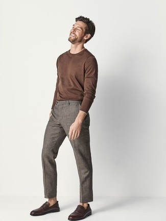 Lhomme Slim Fit Five Pocket Twill Pants In Gray At Nordstrom