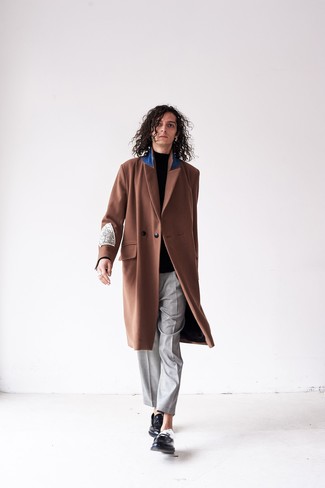 Teddy Double Breasted Mixed Wool Coat