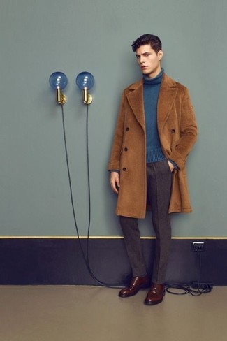 Luxury Serge Double Pleated Wool Trousers