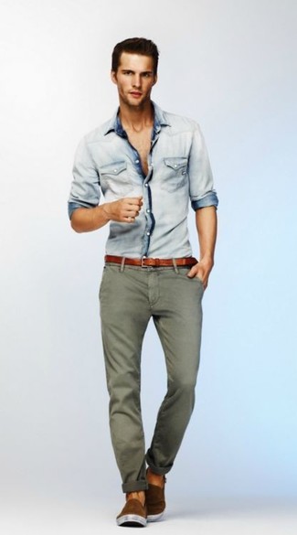Teal Skinny Jeans Outfits For Men: 