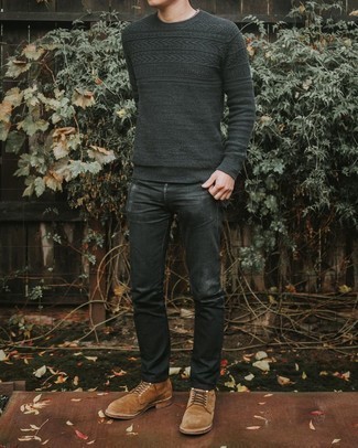 Black Ripped Jeans Outfits For Men: 