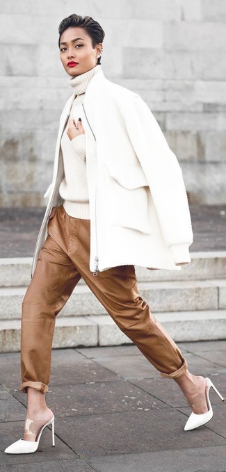 White Coat Outfits For Women: 