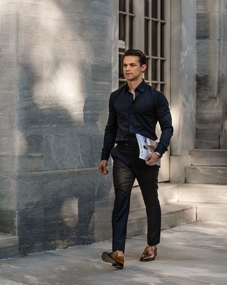 Black Dress Pants Outfits For Men: 