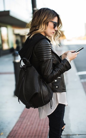 Black Hoodie Outfits For Women: 