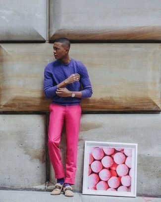 2 Coral Pink Slim Trousers