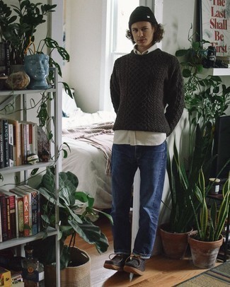 Mix Cable Knit Sweater