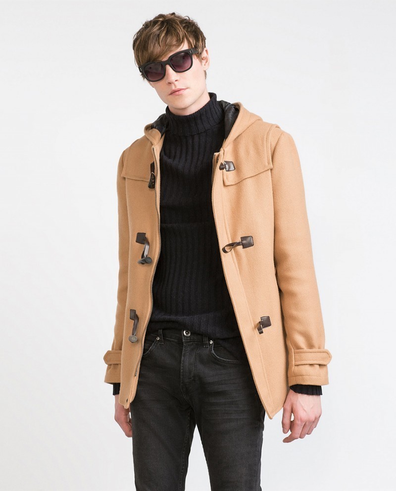 Camel Duffle Coat | Men's Fashion