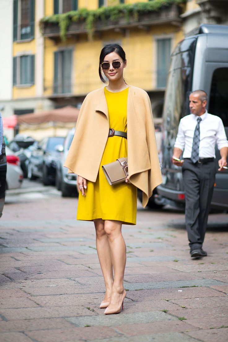 Yellow on sale cape coat