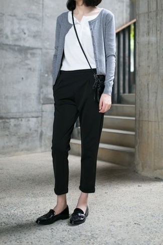 Tailored Trouser With Elasticated Waist In Black